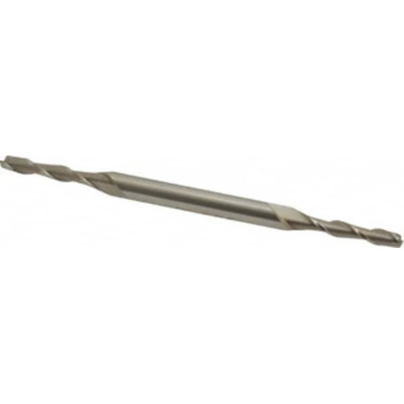 Value Collection 1/8, 3/4 LOC, 3/16 Shank Diam, 3-1/8 OAL, 2 Flute, High Speed Steel Square End Mill Double End, Unco...